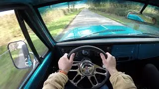1967 GMC Sierra 1500 Stepside Pickup 350 V8 Manual  - POV TEST DRIVE | AMAZING DRIVING TRUCK!