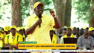 KURA YENU MLINIPATIA HAIWEZI POTEA, LAZIMA NIWAFANYIE KAZI.Pres.Ruto assures Kikuyus in Sagana,Nyeri