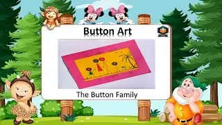 Button Art Tutorial | The Button Family | Stick Figure Drawing | Drawing | Art & Craft Ideas