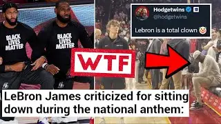 Woke LeBron James DESTROYED For SITTING DOWN And IGNORING The National Anthem | He HATES America