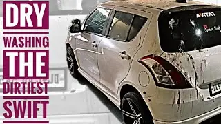 Dry Cleaning The Dirtiest Maruti Modified Swift ✅ Daily Products Dry Washing at HOME 🔹️ Speedy Singh