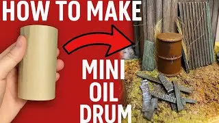 How to Make a Realistic Mini Oil Drum (Using Toilet Paper Roll!)