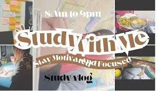 Day to night study challange 🌙| 8Am- 9pm challenge to myself 