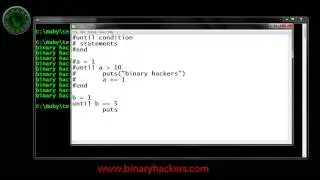 Ruby Programming Part 17 (Until Loop)
