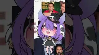 Cow vtuber вызывает Николаса Кейджа