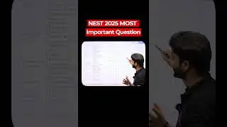NISER| NEST 2025: Most Important Questions You MUST Know!