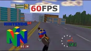 Road Rash 64 @ 60fps  N64 emu on PC 16:9 1440p PJ64 (EA, 1999)