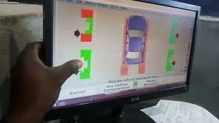 Как пользоваться стендом развал-схождения Hunter DSP 600, введите данные, измерьте кастер, развал и схождение