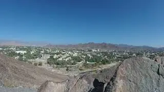 View Over Oman's Unesco Bahla Fort 4K Timelapse