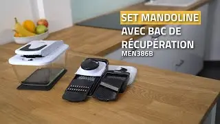 Livoo MEN386B - Set mandoline avec bac de conservation