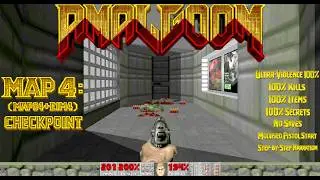 DOOM Amalgoom (U.V. 100%) Map 4: (Map04+E1M4): Checkpoint