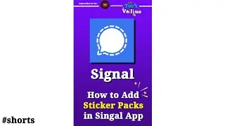 Install Sticker Packs in Signal App #shorts