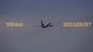 [4K] Vilnius Airport Spotting (2022/01/07)