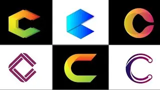 Letter C logo design tutorial with adobe illustrator