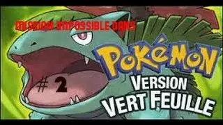 Pokémon version vert feuille: rival terrassé