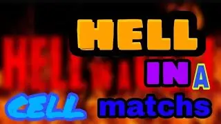 hell in a cell 2018 match card