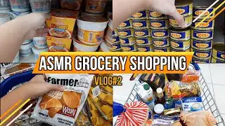 ASMR in a Supermarket and at checkout Grocery Shopping Haul 2021 Vlog#2
