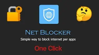 Net blocker simple way to block internet per apps/Poshto tutorial