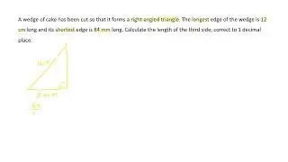 Pythagoras - Word Question 1