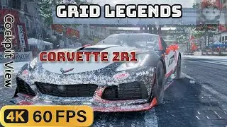 Cockpit View - Grid Legends (Corvette ZR1) Ultra Settings 4K Gameplay Rennen