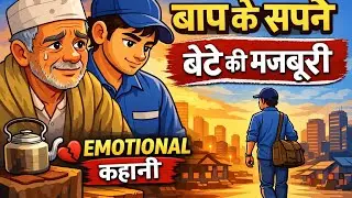 बाप के सपने और बेटे की मजबूरी | Emotional Father Son Story | रुला देने वाली कहानी🥺😭🙏