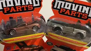 Unboxing two Matchbox Moving Parts - 2020 Chevrolet Corvette and 2016 Range Rover Evoque