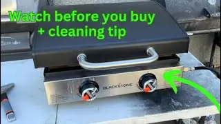 Experience with and cleaning tip for 22 inch tabletop Blackstone griddle