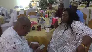 RECEPTION LATE MRS LYDIA POWOOLALEMI OLOKUN AGED 115YRS AT IGBARA OKE.