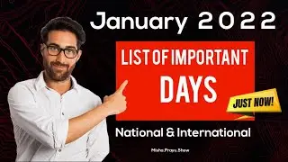 January 2022: Full List of important National and International Days | Special days in January 2022