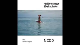 Unreal Engine water simulation | UE5 #3d #ue5 #water #simulation #unrealengine #unrealengine5