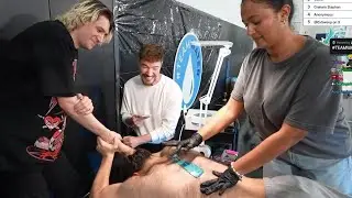 MrBeast и xQc умерли от смеха, наблюдая, как Адин Росс делает эпиляцию воском за достижение благо...