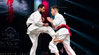بطولة العالم بولندا الاعب ابراهيم زكم. منظمة الاتحاد الأوروبيKWF. KWU. النزال الثاني.
