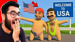 😂 Hittu & Jaggu Goes AMERICA!!! | Human Fall Flat 😂 | Hitesh KS