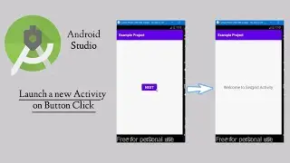 How to open a New Activity on Button Click | Android Studio