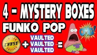 4 FUNKO POP MYSTERY BOXES ! CHASE VAULTED VAULTED VAULTED OMG !