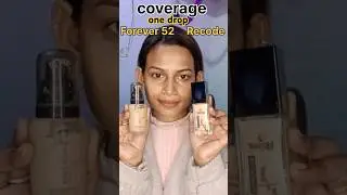 Foundation coverage Forever52 vs Recode#different #hack #makeuptutorial #trending #yt #shorts #viral