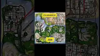 Evolution of grand theft auto maps ( 1997 to 2025 ) #gta6 #rockstargames #gaming