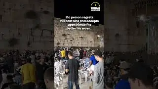 Selichot At The Western Wall In Jerusalem #shorts