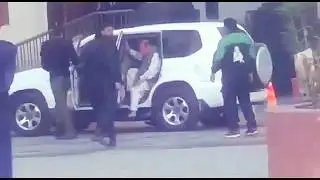 Elite Police Force Officer salute Nawaz Sharif during Police Custody