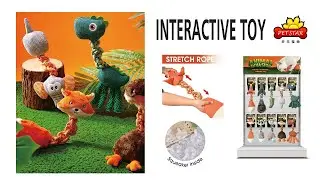 Interactive Plush Rope Dog Toy with Squeaker &ndash; OEM Animal-Shaped Pet Toy Manufacturer