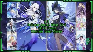 Patch 6.3 Skirk Freeze & Clorinde ft. Columbina Lunar-Charge Fullstar Spiral Abyss Lantai 12-2