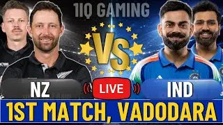 India vs New Zealand ODI Series 2025-26 | 1st ODI Live |1iQ Gaming
