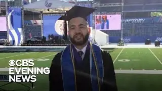 Longtime school janitor finally gets his dream job as teacher
