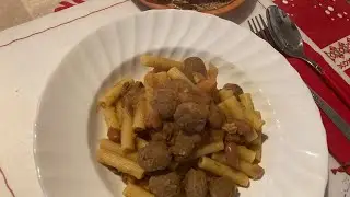 🍽️ PASTA e FAGIOLI cn polpette di soia 🍷😋😘