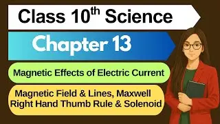 Class 10 Science Chapter 13 | Magnetic Effect of Current, Maxwell&rsquo;s Right Hand Thumb Rule & Solenoid