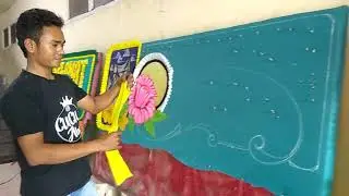 Cara bikin Papan Bunga di workshop Rini Florist Simpang Bunian Payakumbuh