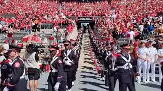 Ohio State Marching Band Ramp Entrance with TBDBITL Alumni and National Anthem #jk2
