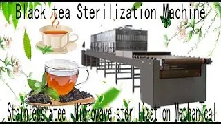 Black tea Sterilization Machine , Stainless Steel Microwave sterilization Mechanical