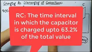 Lecture about || charging and discharging || of capacitor by Afnan bakht|| sir ||