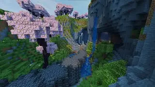 Minecraft Creative Longplay Ep2 - Cave Entrance - ASMR, Background Gameplay, Worldedit